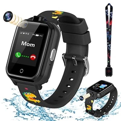 Abbildung von LiveGo Smart Watch für Kinder, 4G Sicheres Smartwatch mit Zwei Kameras, GPS Tracker, SOS Anruf Studenten im Alter von 4 12 Jahren, Geburtstagsgeschenke Schultag(T13 Rosa)