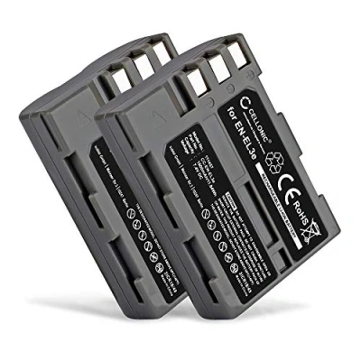 Abbildung von CELLONIC 2X EN EL3e Akku kompatibel mit Nikon D700 D50 D70s D80 D90 D200 D300 D300S D900 D100 7.2V 7.4V 1600mAh