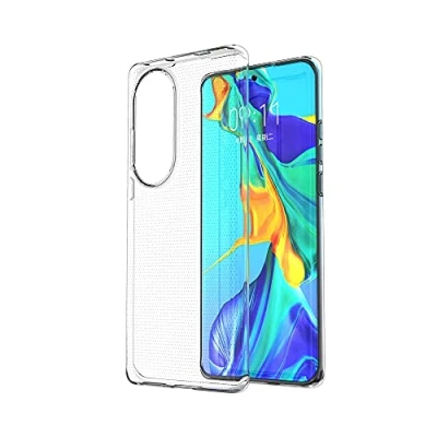 Abbildung von CoverKingz Handyhülle für Huawei P50 Pro Silikonhülle Soft Case Bumper Durchsichtig Handy Hülle Slim Cover Transparent