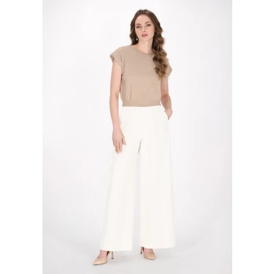 Abbildung von DreiMaster Klassik Damen T Shirt XS/S / Beige 83% Viscose 9% Polyester 8% Polyamide