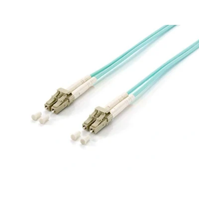 Abbildung von Equip LC/l? 50/125?m 0,5 m LC türkis Glasfaserkabel von (LC, LC, männlich/männlich, OM3, türkis, Multimode männlich)