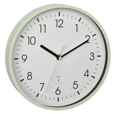Abbildung von TFA Dostmann Wanduhr 60.3550 analoge Funk Funkuhr 245 mm mit Sekundenzeiger