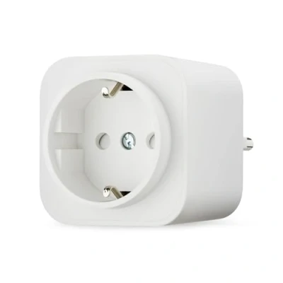 Abbildung von Amazon Basics Smart WLAN Steckdose 2.4 GHz Wi Fi für EU Steckdose, den Innenbereich, nur kompatibel mit Alexa, Weiß, 1 Stück