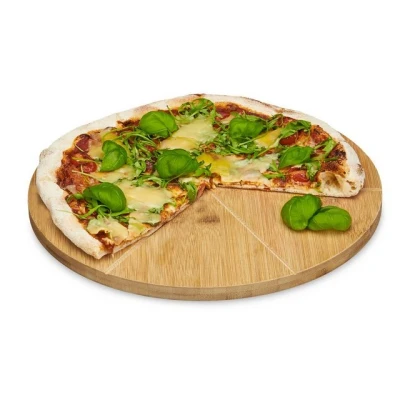 Abbildung von relaxdays Pizzateller Bambus