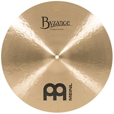Abbildung von Meinl Cymbals Byzance Traditional Crash Medium Thin 16 Zoll (Video) Schlagzeug Becken (40,64cm) B20 Bronze, Traditionelles Finish (B16MTC)