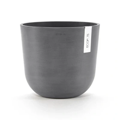 Abbildung von Ecopots Oslo 25 cm grau Pflanzer/Blumentopf