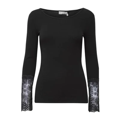 Abbildung von Fransa Frhizamond Strickpullover, Damen, Größe: Large, Black