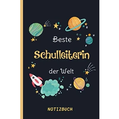 Abbildung von Beste Schulleiterin der Welt: A5 Notizbuch als Geschenk für eine /punktiert Geschenke zum GeburtstagGeburtstagsgeschenk Kollegin