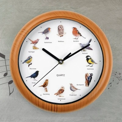 Abbildung von EASYmaxx Wanduhr (12 Singvogelstimmen)