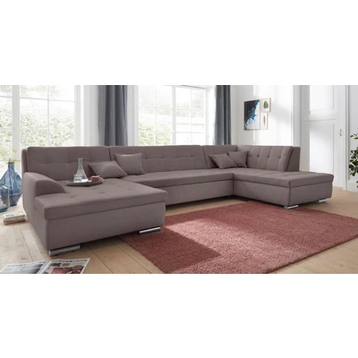 Abbildung von DOMO collection Wohnlandschaft &quot;Aversa U Form&quot;, wahlweise mit Bettfunktion, frei im Raum stellbar