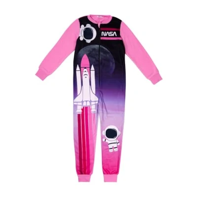 Abbildung von United Labels NASA Overall Langarm Pyjama für Kinder, Größe: 134/140, Rosa pink