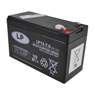 Abbildung von Sicherheitsbatterie 12V 7,2Ah (20 Std.) Landport NSA LP12 7.2 T1 VDS