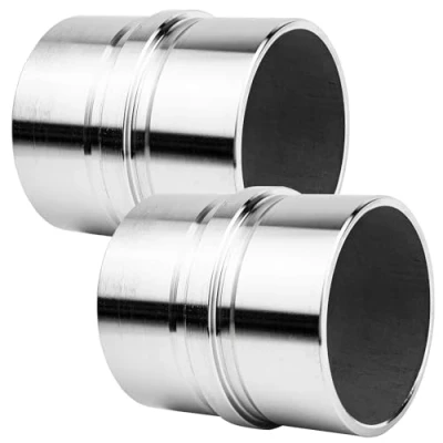 Abbildung von V2Aox Handlauf 2x Verbinder Rohrverbinder mit Mittelsteg für 42,2mm Verbindungsstück