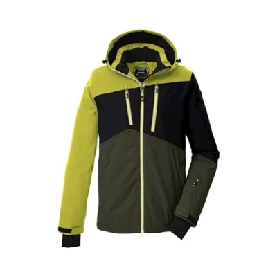 Abbildung von Killtec Herren Skijacke Funktionsjacke mit Kapuze und Schneefang KSW 306 MN SKI JCKT wasserdicht, winddicht, atmungsaktiv 00794 dunkeloliv S