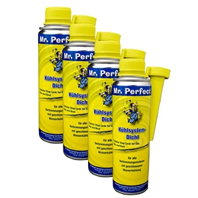 Abbildung von Mr. Perfect® Kühlsystemdicht, 4 x 250 ml Kfz Kühldichtmittel Additiv für alle Verbrennungsmotoren mit Wasserkühlung geeignet