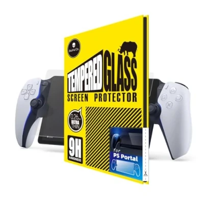 Abbildung von Skull &amp; Co. High Transparency and Sensitive Tempered Glass Screen Protector for Playstation Portal (2 Pack)