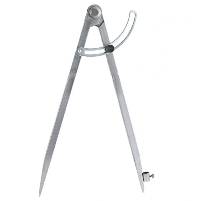 Abbildung von Thursday April Große Bleistift Markierung Zirkel Leather Compass Wing Divider Drehwerkzeugabstand Kratzer Maker Abreißer Flügel Divider(300mm)