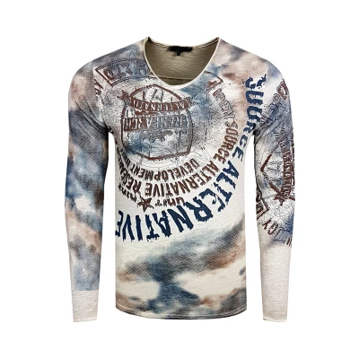 Abbildung von Rusty Neal Langarmshirt, Herren, Größe: 3XL, Beige