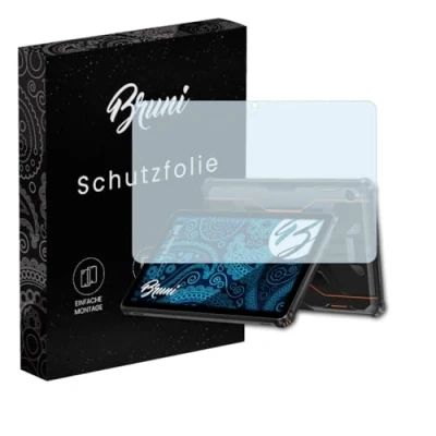 Abbildung von Bruni Schutzfolie kompatibel mit Oukitel RT9 Folie, glasklare Displayschutzfolie (2X)