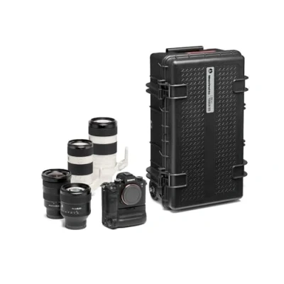 Abbildung von Manfrotto PRO Light Tough TH 55 HighLid, Hartschalenkoffer für Kamera, Fotokoffer, Handgepäck, Gepolsterter Koffer mit Hermetischem Verschluss und Vorgeformtem Schwamm, IP67 Zertifiziert, Wasserdicht