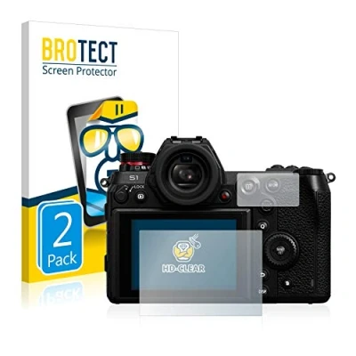 Abbildung von BROTECT (2 Stück Schutzfolie für Panasonic Lumix DC S1 / S1R Displayschutz Folie Ultra Klar