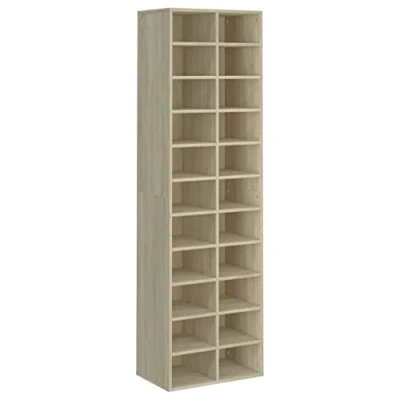 Abbildung von vidaXL Schuhregal Schuhschrank Sonoma Eiche 54x34x183 cm Holzwerkstoff, 1 tlg.