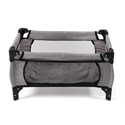Abbildung von CHIC2000 Puppenbett Deluxe, Melange Grau, mit Tragetasche