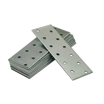 Abbildung von OMIDEAS 10 x Lochplatten (120 40 2) Flachverbinder Holzverbinder Verbindungsplatte Verbinder, Silber Verzinkt