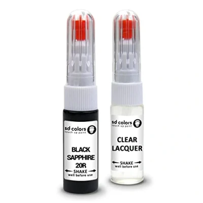 Abbildung von SD COLORS Black Sapphire 20R Reparaturset für Opel/Vauxhall Lackstift 20 ML Kratzer Chip Pinsel Farbcode (Lack + Lack)