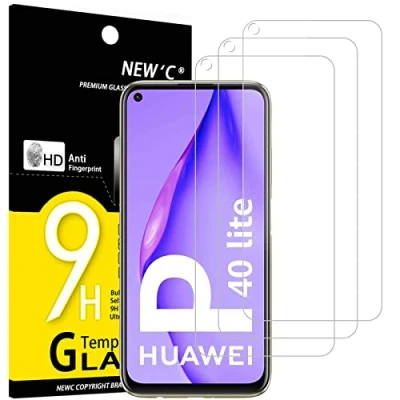 Abbildung von NEW&#039;C 3 Stück, Panzer Schutz Glas für Huawei P40 Lite 4G, Frei von Kratzern, 9H Härte, HD Displayschutzfolie, 0.33mm Ultra klar, Ultrabeständig