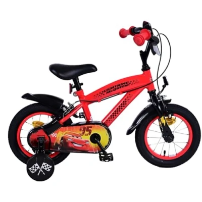 Abbildung von Volare Kinderfahrrad Disney Cars Jungen 12, 14 oder 16 Zoll Rot Zwei Handbremsen