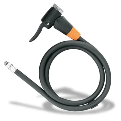 Abbildung von SKS GERMANY Schlauch mit E.V.A. Kopf für RENNKOMPRESSOR, Fahrradpumpen (Pumpenkopf kompatibel alle Ventilarten, Gewinde M 8 x 0,75), Schwarz