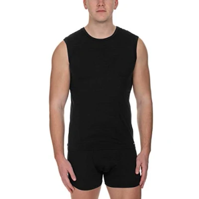 Abbildung von Bruno Banani Herren Tanktop Check Line 2.0 Unterhemd, Schwarz (Schwarz Karo 125), Small (Herstellergröße: S)