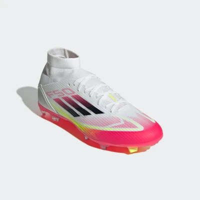 Abbildung von adidas Performance F50 League FG/MG Fußballschuh Nocken, Herren, Größe: 39 1/3, Footwear white/core black/solar yellow Schuhe