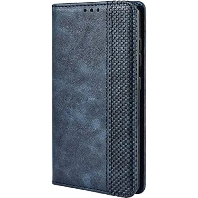 Abbildung von TEYYOS Leder Folio Hülle für Xiaomi 14T Pro, Premium Flip Wallet Tasche mit Kartensteckplätzen, PU/TPU Lederhülle Handyhülle Schutzhülle Blau