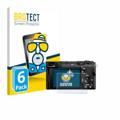 Abbildung von BROTECT Entspiegelungs Schutzfolie für Sony Alpha 6700 (6 Stück) Matte Displayschutz Folie, Anti Reflex, Fingerprint