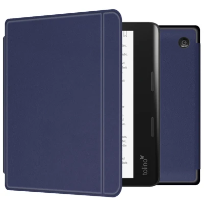 Abbildung von Slim Hard Case Sleepcover Klapphülle mit Stand für das Kobo Sage / Tolino Epos 3 Dunkelblau