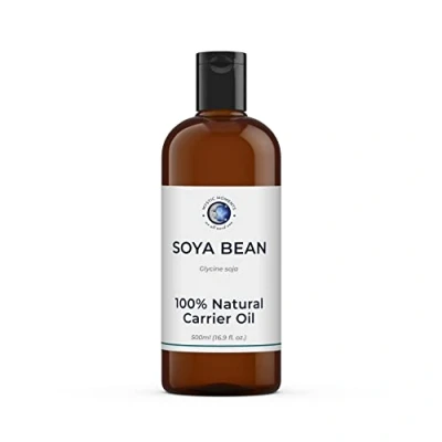 Abbildung von Mystic Moments Sojabohnenträgeröl 500 ml reines &amp; natürliches Öl perfekt für Haare, Gesicht, Nägel, Aromatherapie, Massage und Ölverdünnung veganer GVO frei