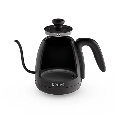 Abbildung von Krups Wasserkocher BW9238 Café Control Gooseneck, 1 L, 1200 W, Schwanenhals Auslauf, digitale Anzeige, 8 Einstellungen