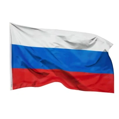 Abbildung von Aricona Russland Flagge 90x150cm wetterbeständige Fahne mit Messingösen, 100% Polyester, robuste Doppelnaht &amp; in lebendigen Farben ideal für Flaggen Liebhaber Freunde