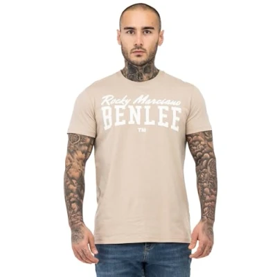 Abbildung von Benlee Normale Passform LOGO Tshirt print, Herren, Größe: Large, Sand white