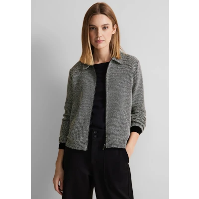 Abbildung von Street One Struktur Strickjacke, Damen, Größe: 34, Schwarz