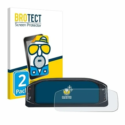 Abbildung von BROTECT Entspiegelungs Schutzfolie für Volkswagen Active Info Display T Roc (2 Stück) Matte Displayschutz Folie, Anti Reflex, Fingerprint