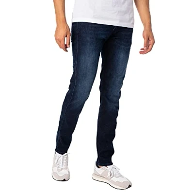 Abbildung von Replay Herren Jeans Anbass Slim Fit mit Power Stretch, Dark Blue 007 2 (Blau), 34W / 36L
