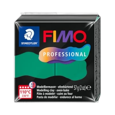 Abbildung von STAEDTLER FIMO professional 8040 ofenhärtende Modelliermasse, speziell für Profis und Künstler, Einzelprodukt reingrün, 500