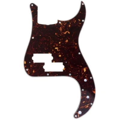 Abbildung von Musiclily Pro 13 Löcher P Bass Pickguard Style Bässe Schlagbrett für MIJ Fender Japan 4 Saiter Precision Bass,4 lagig Tortoise Shell