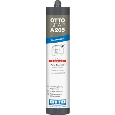 Abbildung von OTTOSEAL A 205 Premium Acryl Dichtstoff 310 ml Kartusche C04 schwarz