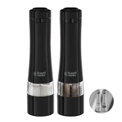 Abbildung von RUSSELL HOBBS Salz /Pfeffermühle 28010 56 elektrisch, (2 Stück), mahlt Salz/Pfeffer/Gewürze