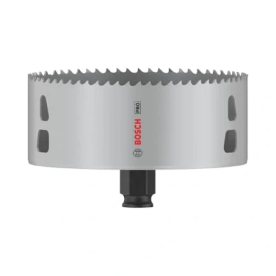 Abbildung von Bosch 1x PRO Multi Material Power Change Plus Lochsäge (für Weichholz, Trockenbauwand, Ø 121 mm, Professional Zubehör Bohrmaschine/Schrauber)