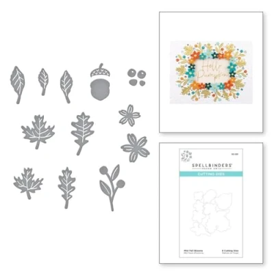 Abbildung von Spellbinders Mini Fallblüten Stanzformen, Metall